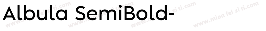 Albula SemiBold字体转换